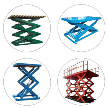 haydroliko cargo lift stationary scissor lift platform