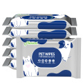 99% Biobased Hypoallergenic Deodorizing Grooming Pet Wipes