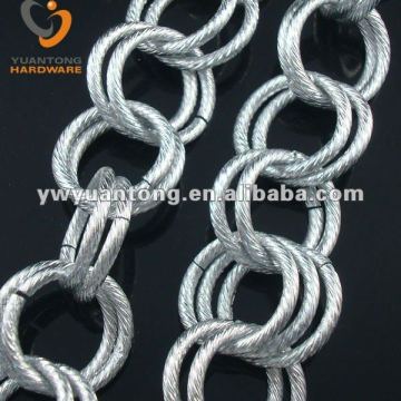 2.6-2.8mm Double Silver Ring Iink Chain