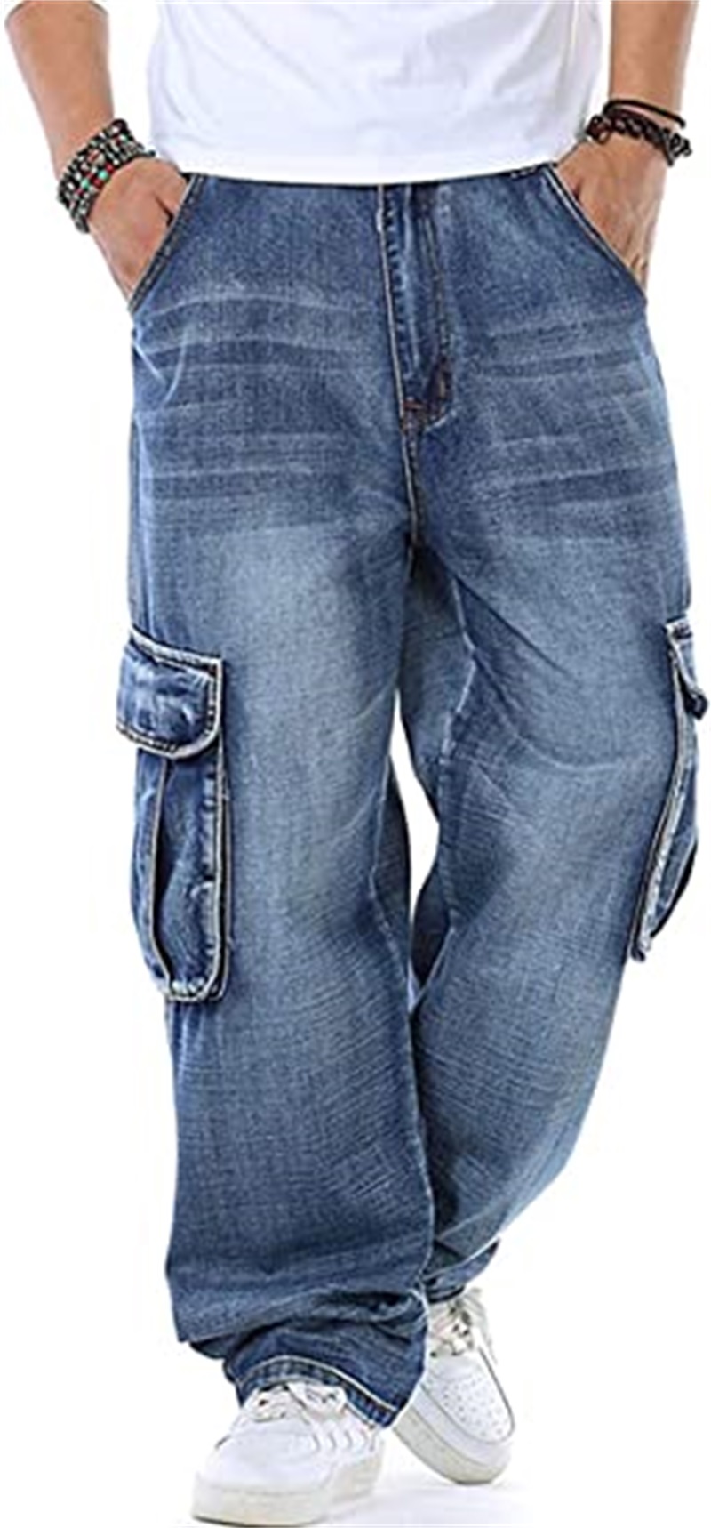 Blue Wide Leg Jeans Wholesale