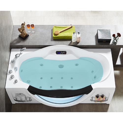 One Person Glass Acrylic Massage Whirlpool Bathtub