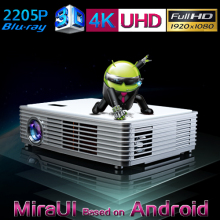 Full HD 3D LED Home Theater Projector Multimedia Game Console Projector for Night Club / Disco Club