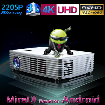 Full HD 3D LED Home Theater Projector Multimedia Game Console Projector for Night Club / Disco Club