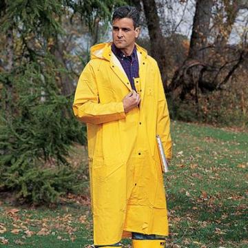 Mens Yellow Waterproof Rain Coat