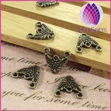 wholesale alloy retro bronze color 14x12mm earring hanging head,jewelry findings