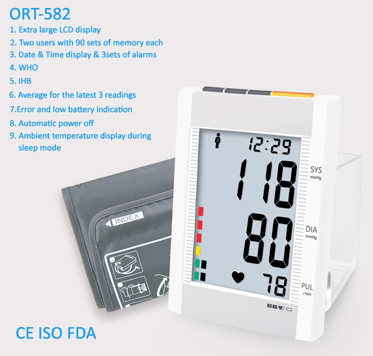 Máy đo huyết áp ORT582 ORT582-blood-pressure-monitor
