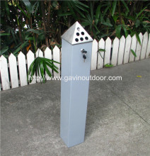 Mild steel and stainless steel ashtray bin metal standing ashtray