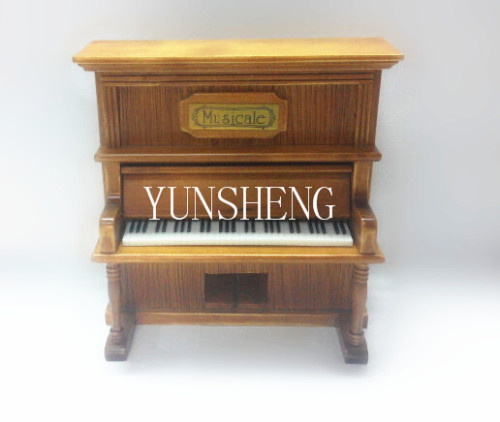 Pianoforte verticale in legno con carillon Music Box di legno squisita arte Box