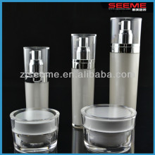 popular cosmetic acrylic bottles stackable cosmetic jars stacked cosmetic container