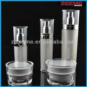 popular cosmetic acrylic bottles stackable cosmetic jars stacked cosmetic container