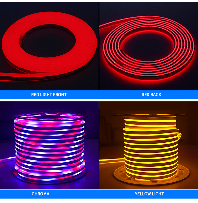 220v Neon Rope Lights IP67 Waterproof 5050 Indoor Outdoor Lighting Smart Rgb Neon Led Rope Light Strip