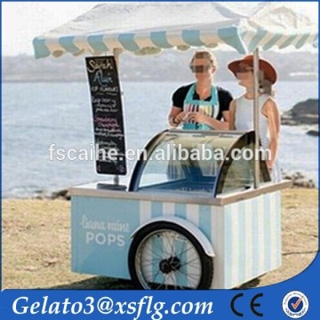 ice cream push carts,mobile ice cream cart,food cart