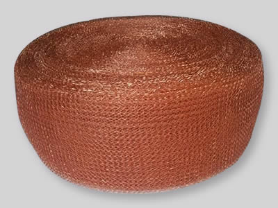 Copper Knitted Wire Mesh with Flatten and Ginning Type for Filter Filtration