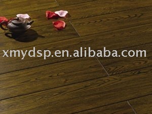 Oak solid handscraped&brushed wood floor