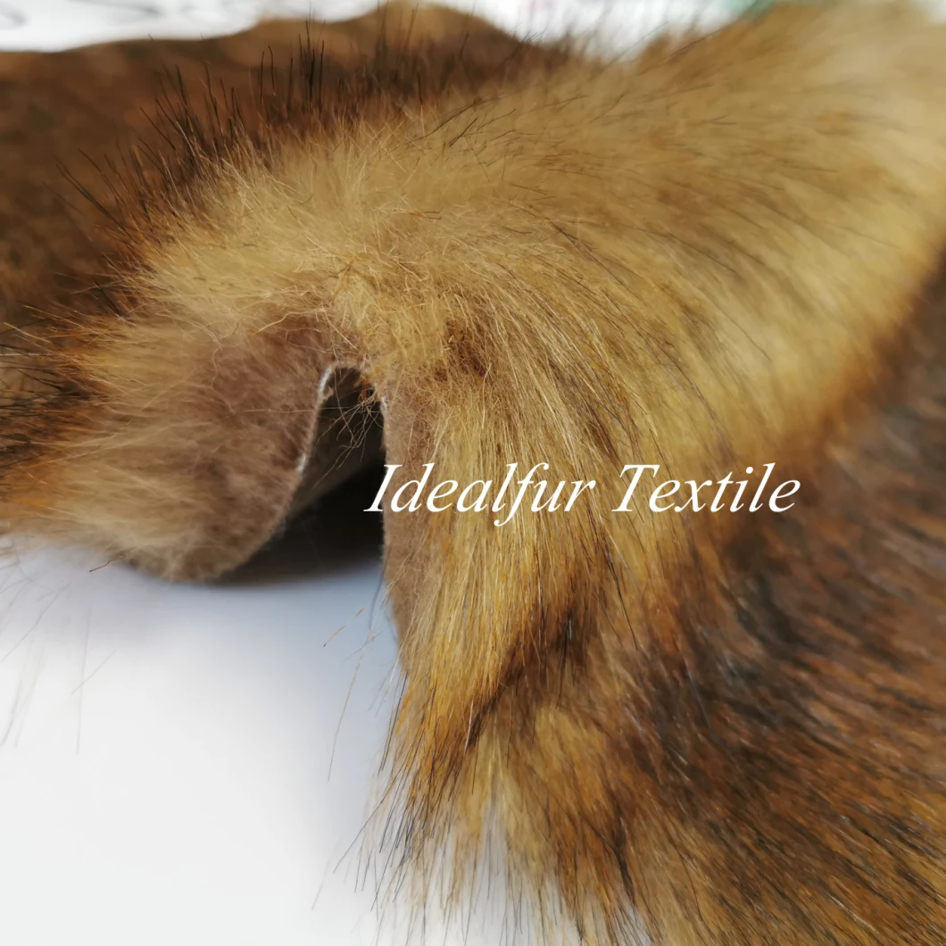 Long Pile Heavy Jacquard Faux Fur Fabrics for Garment