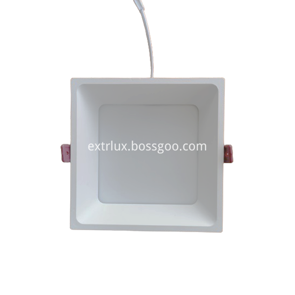 Led Recessed Aluminum Square Anti Glare Downlight 18w Front