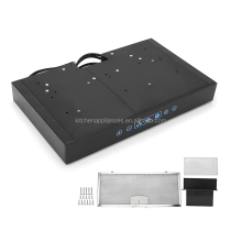 Apartment Kitchen Under Cabinet Range Hood 3 Speed Adjustable with Touchable Screen LED Light Cooking Range Hood