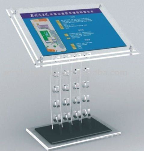 Floorstanding Clear Acrylic Sign Board