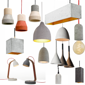 Casted Square Drop Hand Crafted Concrete Light Pendant Lamp