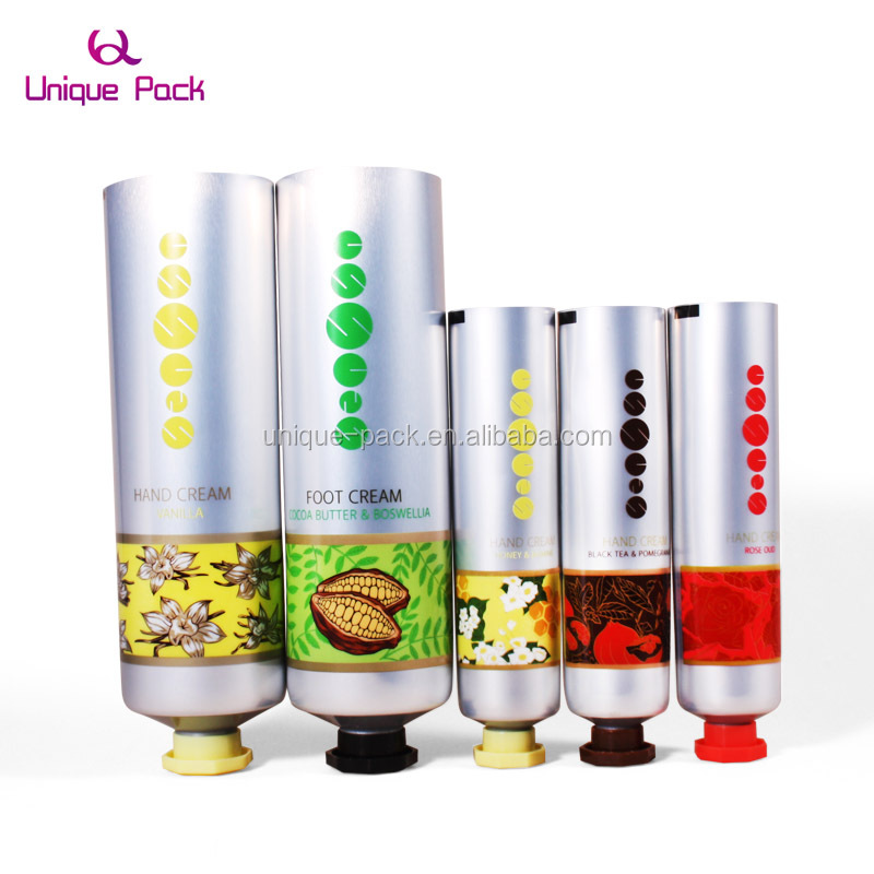 Aluminum Plastic Barrier laminated packaging Tube with screw on hand cream or foot cream tube 100 150 ml