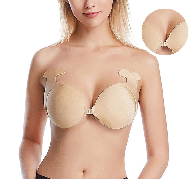 Push Up Strapless Breast lift Bra Tape Fish Shaped Silicon Bra