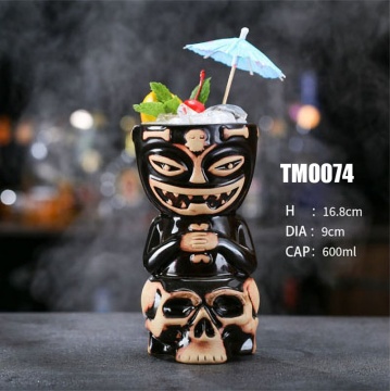 Ceramic Hawaiian Party Mugs | Tiki Cocktail Glasses | Tiki Bar Drinkware