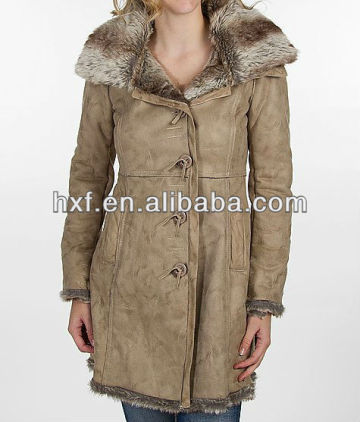 womens suede coat