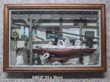 wooden shadow box photo frame knot frame craft home decoration nautical item