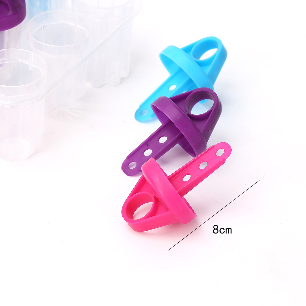 6PCS Frozen Popsicle Mold with Stick Holder