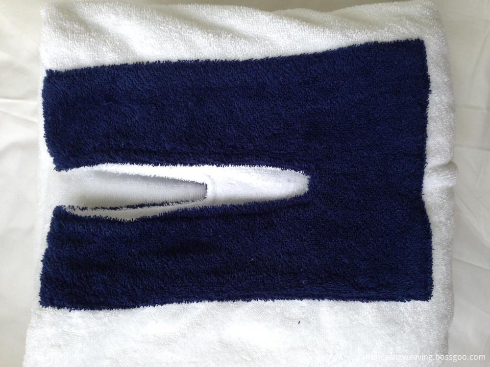 Adult Blue And White Poncho Towel 
