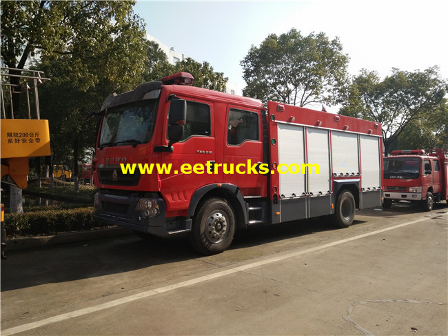 9000L Water Foam HOWO Fire Trucks