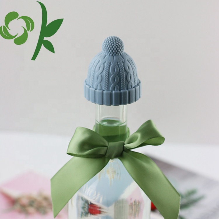 Customized Christmas Design Silicone Wine Bottle Stopper