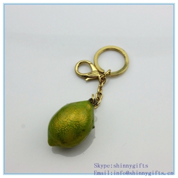 Lovely lemon metal enamel promo keychain sex SCK20140013