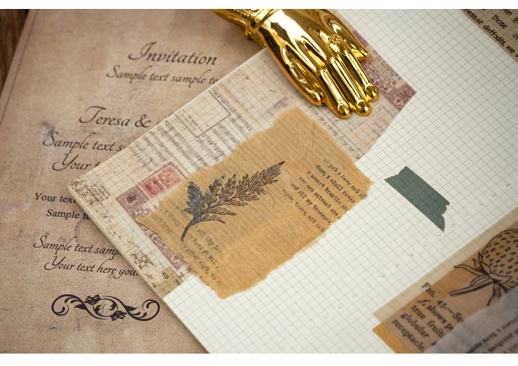 Onion-Skin Paper Notes Scrapbook