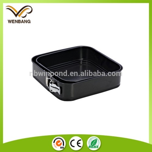 Carbon steel metal cheesecake black tin containers