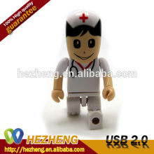 Cheap Novelty Doll Drive 4GB Funny Doctor USB Pendrive usb key Lipstick Customized Free Samples