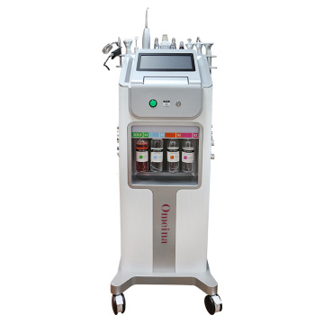 Máquina facial Omeina 10 en 1 H2O2 Bubble Hydra Dermabrasion para limpieza profunda de la piel
