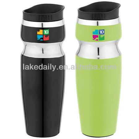 LAKE colored stainless steel eco coffee cups with lid