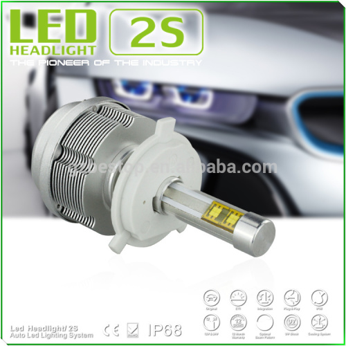 high power 3600LM car led headliht with h1 H3 H4 H7 H8 H9 H10 H11 H13 HB3 HB4 bulbs