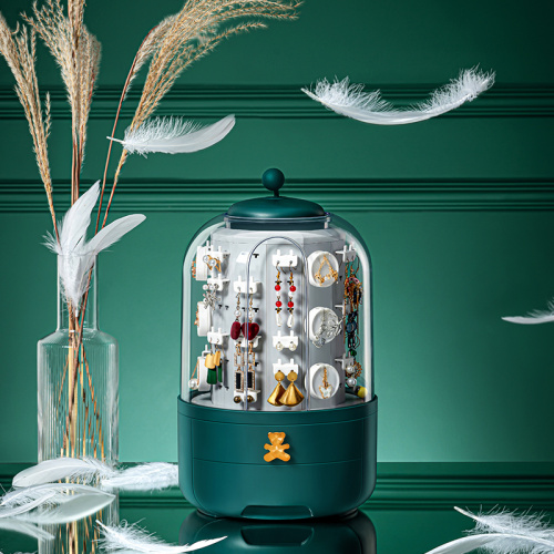 High end plastic jewelry storage box for home