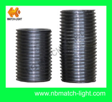 Black Steel Nipple Fitting