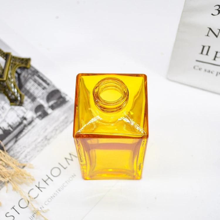 Tall Square Perfume Aroma Glass Diffuser Bottle