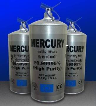 Silver Liquid Mercury For Sale 99.999% pure