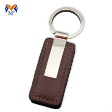 Genuine leather keychain fob idea