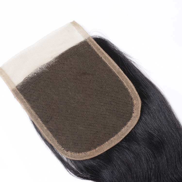 8A peruvian virgin hair lace closure 4*4 peruvian body wave closure Wholesale peruvian hair free parting lace closure