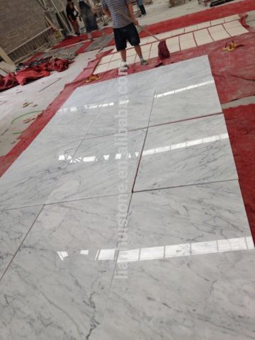 carrara white floor tile, carrara white marble wall tile, Italian imported carrara white tile slab