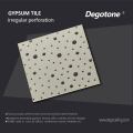 Acoustic seamless irregular gypsum perforated board