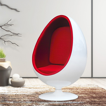 Mid-century Modern Classic Fiberglass Egg Pod Swivel Chair for Living Room Furniture