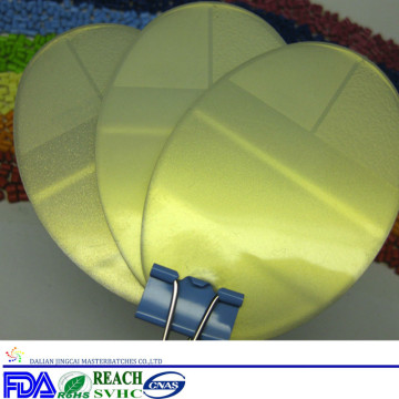 Gold colour masterbatch be used in industries