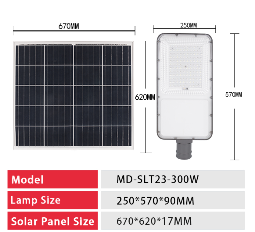 300W LED Solar Street Light